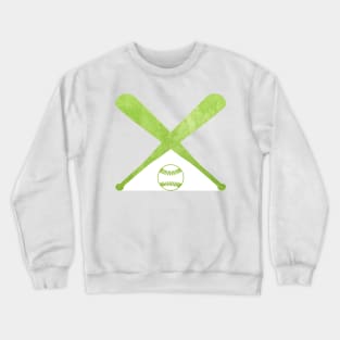 Softball Green Crewneck Sweatshirt